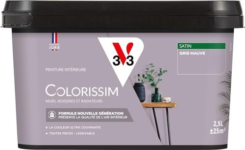 V33 Peinture multi-supports Colorissim® Gris mauve satin 2,5L