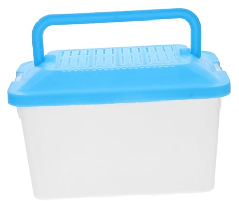 BUGUUYO Plastikschildkrötenfischbehälter Zuchtbox Für Reptilien Tragbare Schildkröte Kaulquappen Becken Und Aquarien Für Wasserschildkröten Hamsterkäfige Haustierhaus Füttern
