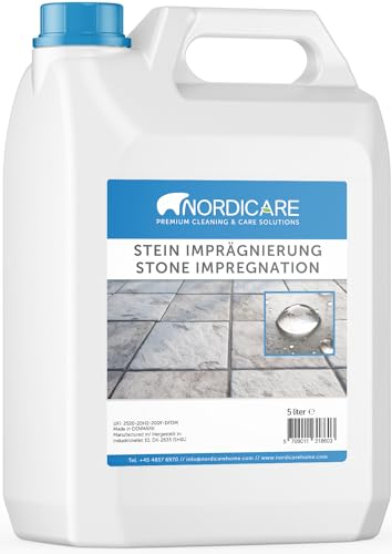 Nordicare [5L] Steinimprägnierung für Außen I Stein Imprägnierung universal anwendbar I Steinversiegelung, Steinplatten Versiegelung