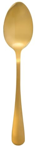 Secret de Gourmet - 4 cucchiai da minestra in acciaio inox gold