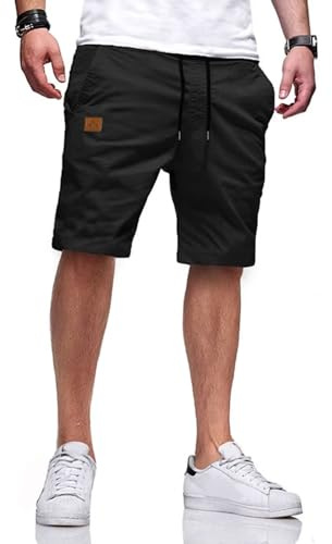 Tansozer Pantaloncini Uomo Estivi Casual Shorts con Tasche