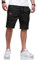Tansozer Pantaloncini Uomo Pantaloncini Bermuda Uomo Pantaloni Corti Estivi Uomo Pantaloncini Casual Cotone Uomo Leggero Traspirante Pantaloncini Cargo da Uomo Chino Shorts con Tasche Nero XL