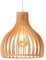 AWEKLIY vintage Pendelleuchten holz, Vogelkäfig-Deckenleuchte, handgefertigte deckenleuchte E27, höhenverstellbar, für Wohnzimmer, Esszimmer, Schlafzimmer，Cafés, Bars, 60 Watt, ø 23 cm, weiß+natur