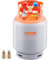 VEVOR Réservoir de récupération de réfrigérant avec interrupteur à flotteur – Réservoir de récupération AC d'une capacité de 30 lb avec adaptateur ¼ à ½, réservoir de récupération réutilisable CVC pou