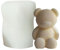 Stampo per candela a forma di orsacchiotto , in silicone, per candele profumate, sapone, resina