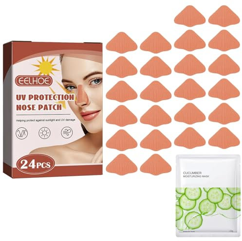 Protection Solaire pour la Peau du Nez,UV Nez Protection Solaire,Patch de Protection Solaire pour Nez,Patchs de Protection UV pour le Nez,Autocollants de Protection Solaire Nez,Patch Anti-Uv Pour Nez