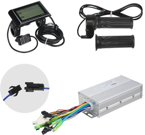 Voilamart 1000W / 1500W Turn to LCD Display Electric Bicycle Conversion Kit Twist Throttle (48V 1000W LCD Kit)