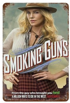 FUCIIhUUN Filmposter A Million Ways to Die in The West, Wanddekoration, Kunst, Metallblechposter, moderne Heimdekoration, Kunst, Metallposter, Hausbar, Laden, Dekorationen, Vintage-Schild, Geschenk,