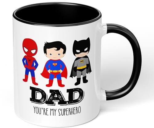 Print Maniacs Dad You are My Favourite Super Hero 11oz Ceramic Mug Fathers Day Dad Gift Birthday