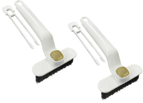 2pcs Crevice Cleaning Brush for Bathroom,Multi-Function Rotating Crevice Cleaning Brush, 2024 New Hard Bristle Crevice Gap Brush Tool for Bathroom Kitchen Narrow Small Spaces