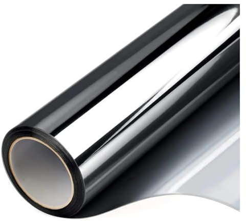 KANGYEBAIHUODIAN Ajuste for ventana Película de privacidad Unidireccional Espejo diurno Tinte UV Control de calor Pegatinas de vinilo Bloqueador solar Papel de vidrio Revestimiento de puerta Reflectan