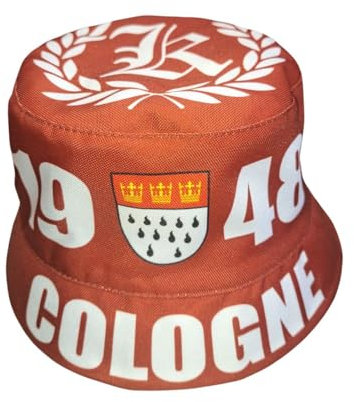 Wallitschek Fischerhut Köln I (hochwertige Qualität), Fanhut, Sonnenhut, Anglerhut, Mütze, Bucket hat, Fussball, 1948