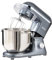 Kitchen in the box Batidora Amasadora, 7,5 L Amasadora de Pan de 1400 W, Robot de Cocina Con Batidor, Gancho Amasador, Batidora Mezcladora (Gris)