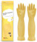 Qilerongrong di Guanti in Gomma per Lavare i Piatti in Cucina, Guanti di gomma lunghi, guanti da piatto, guanti di pulizia in gomma guanti da piatti riutilizzabili impermeabili (Giallo, 45cm S)