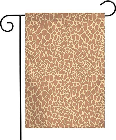 Flaggen Giraffendruck Mit Flecken Muster Tiere Monochrome Textur Afrikanisches Material Haus Hof Flagge Gedruckt Fahnen Durable Gartenflaggen Für Drinnen Haus Hof 30X45Cm