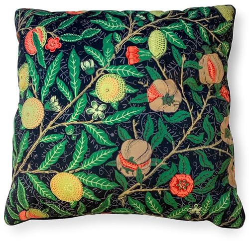 Pyramid International William Morris 'Pomegranate' 55x55 Cushion - Timeless Decorative Accent for Any Room - One Size