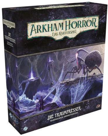 Fantasy Flight Games, Arkham Horror: LCG – Die Traumfresser, Kampagnen-Erweiterung, Expertenspiel, Kartenspiel, 1-4 Spieler, ab 14+ Jahren, 45 Minuten, Deutsch