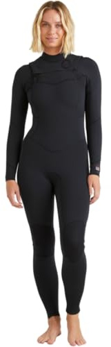 BILLABONG Salty Dayz Natural Neoprenanzug für Damen, 4/3 mm Brust-Reißverschluss, Schwarz
