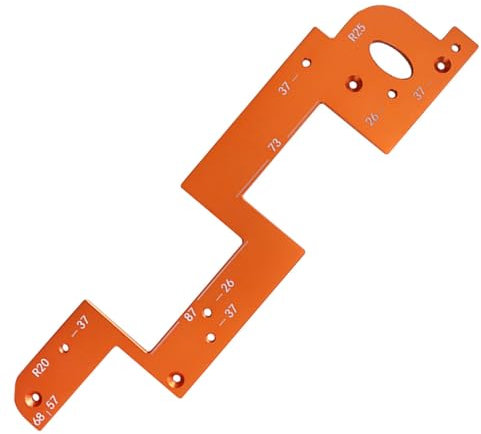 Cabinet Removal Jig - Aluminum Alloy Trimming Tool, Punch Locator Bit Guide | High Woodworking Milling Machine Socket Jig