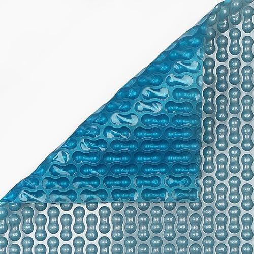 24ft x 14ft Round Blue/Silver 400 Geo-Bubble Micron Above Ground Solar Pool Cover Swimming pool British Made