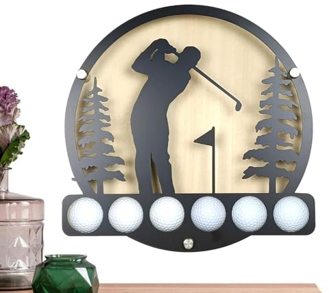 Golfball-Ständer, Golfball-Marker, Wand-Display, Sammlung von Golfbällen aus Eisen – Golfständer aus Eisen, Sammlerbox und praktisch für