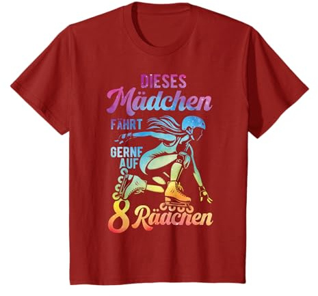 Dieses Mädchen Fährt Gerne Auf 8 Rädchen Inline Skater Girl T-Shirt