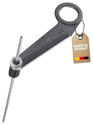 Westmark Spiralschneider Rettich Radimax Black Edition – Praktischer Rettichschneider Aluminium für Zucchini, Gurken & Gemüse – Anthrazit