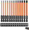 Saipor Set de 13 Embouts Long Torx, T5-T40 Embouts Tournevis Torx S2 Acier, Longueur 100 mm, Tige hexagonale de 1/4 Embout Visseuse Magnétiques Pour Perceuse-Visseuse