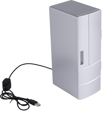 Sirxlevcy RÉFrigÉRateur Mini CongÉLateur RÉFrigÉRateur USB Refroidisseur RÉChauffeur De BiÈRe Boisson De Boîte RÉFrigÉRateur De Voyage Utilisation De Bureau De Voiture Portable