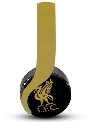 Head Case Designs Offizielle Liverpool Football Club Liver Bird Gold Auf Schwarz Kunst Vinyl Haut Aufkleber Abziehbild Abdeckung kompatibel mit Sony PlayStation PS Pulse 3D Headset