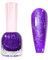 Purple Glitter Nail Varnish - Purple Nail Polish - 60 Seconds Nail Varnish Quick Dry - Shimmer Nail polish - High Gloss Nail Polish Long Lasting Breathable No Bake for Women Girls