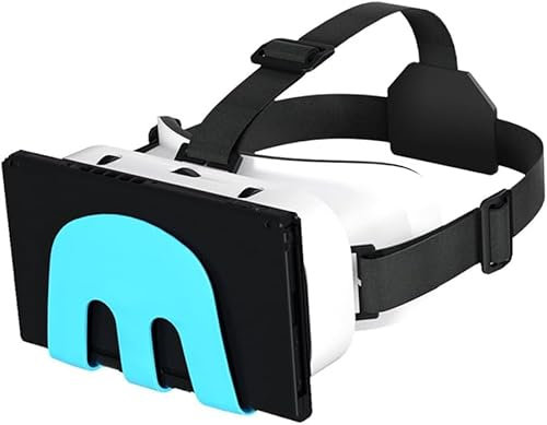 VR Brille für Nintendo Switch/Switch OLED Konsole Modell,VR-Headset,V5 VR Brille Handy, Coole Sachen für Teenager Jungs,Nicht mit dem für LITE, Weiß