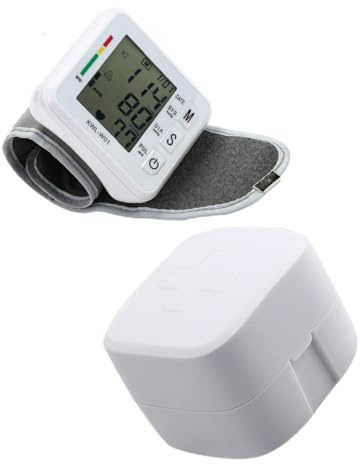 Gatuida Digitales Blutdruckmessgerät Wiederaufladbares Abs Material für Handgelenk mit Lcd Display und Schlafmodus Geeignet für Erwachsene und Senioren im Alltag