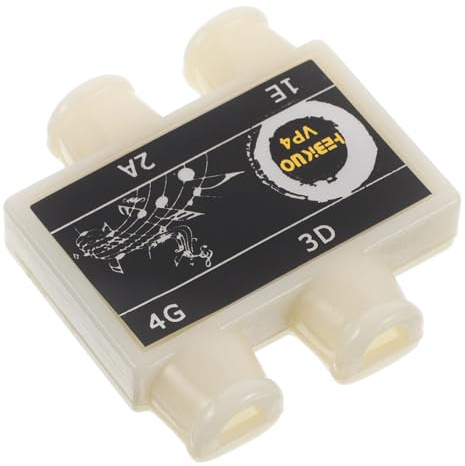 LIGHTAOTAO Stimmpfeife 4 Loch aus Kunststoff für Gitarre und Ukulele mit Kompakter Größe 5.4X5.0X1.7cm Präzises Stimmgerät für Anfänger und Profis im Musikunterricht