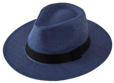 Chapeau de soleil d'été 2026 pour homme à large bord en paille Chapeau de cowboy respirant Chapeau de plage pour l'extérieur Voyage Pêche Jardinage