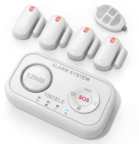 YISEELE Allarme Casa Senza Fili: Antifurto casa con Centrale 120dB e Controllo APP Gratuita - Proteggi famiglia e beni dagli intrusi in tua assenza - Salvavita Anziani – Compatibile Alexa & Google