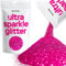 Hemway Ultra Sparkle Glitter - Dark Rose Pink | Fine Metallic Flakes for Resin & Epoxy Crafts | Supplies for Tumblers, Festival, Hair, Face, Body, Eye & Nail Art Decoration | 100 g