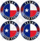TEXAS Texaner Staat USA, Amerika 50mm Auto & Motorrad Aufkleber, x4 Vinyl Sticker