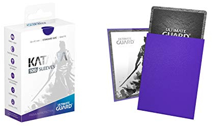 Ultimate Guard Matte Blue Katana Sleeves Standard Size Standard Size 100 ct Card Sleeves Individual Pack