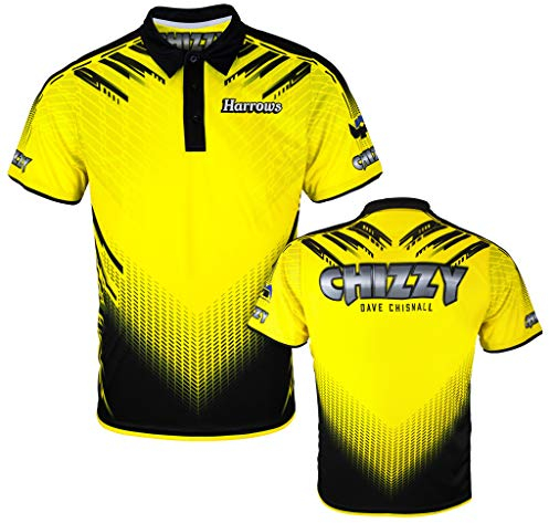 Harrows Darts Dave Chisnall Chizzy Signature Shirt Matchshirt Dart Shirt Trikot Design 2020 (5XL)