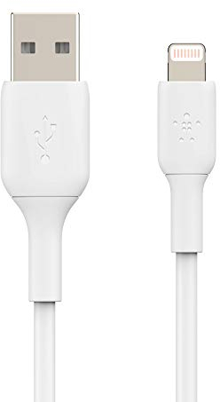 Belkin Câble Lightning (câble Boost Charge Lightning vers USB pour iPhone, iPad, AirPods ; câble de recharge certifié MFi pour iPhone ; noir, 15 cm)