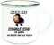 Crealuxe Emaille Tasse Nicht das schwarze Schaf ist anders, die weißen sind alle gleich. - Kaffeetasse mit Motiv, Campingtasse, bedruckte Emailletasse mit Wunschtext