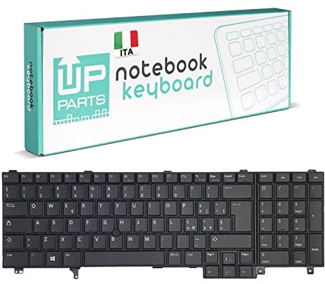 UP PARTS® - Azienda Italiana - Tastiera Italiana per Dell Latitude Precision M2800 M4600 M4700 M4800 M6600 M6700 M6800 Dell E6520 Precision M6600