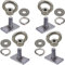 4 Pack Heavy Duty Eye Bolt, Stainless Steel - M8 Eye Nuts, Track Mount Tie Down Eyelet to Hold Your Bungee Cord or Ropes Anchoring, Anchoring kit