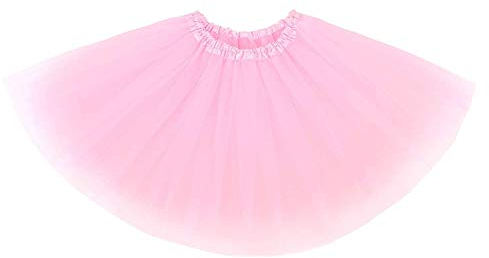 Ruiuzioong Damen Teen Tutu Rock Erwachsene Klassische Elastische 4 Schichten Tüll Tutu Rock für Dress Up Party Ballett Tanzen (Rosa)