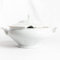 FranquiHOgar Sopera de Porcelana con tapa y asas, Bowl para sopas, cremas blanca con filo de oro | Rhein
