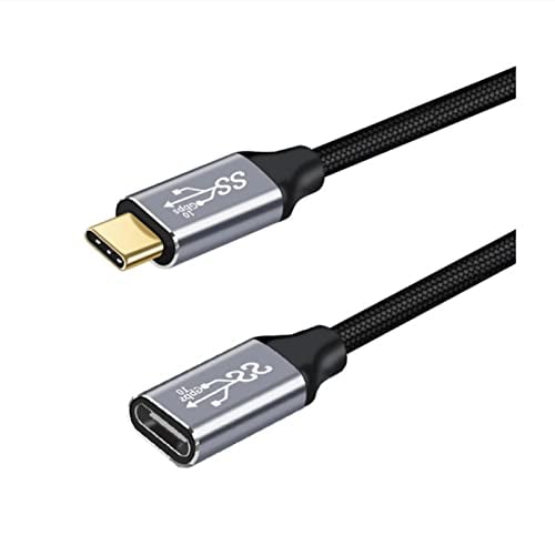 CAKOBLE USB C Extension Cable 0.25m, usb c male to usb c female cable usb c extension cable 10gbps,4K@144Hz Video USBC Extension, 100W 5A/20V Type C Extension Cable Data Transfers for iPhone 16/15