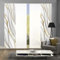 wohnfuehlidee 4er-Set Flächenvorhänge Marcia Blickdicht/halbtransparent, Höhe 245 cm, Gold