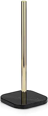 kela Toilettenpapierhalter Liron, Ø 15 cm, Metall, schwarz-Gold, Höhe 37 cm, für 3 Papierrollen, 20016