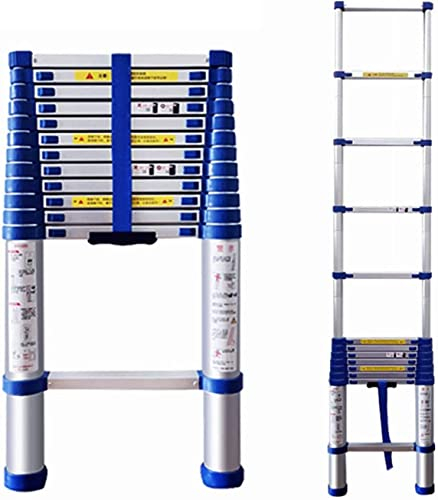 Klappleiter Leitern, Teleskopleiter zum Heckenschneiden, Teleskopleiter für Zelte zum Camping, Zusammenklappbare Verlängerungsleiter, Einziehbare Dachleiter (Color : 4m/17.7 Ft)